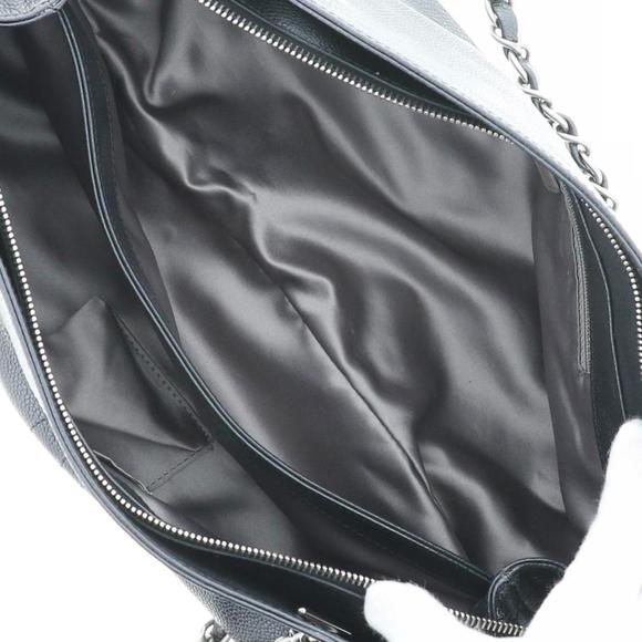 Chanel Chain Shoulder Messenger Bag Black Silver - Picture 6 of 6